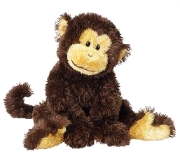 petit singe en peluche